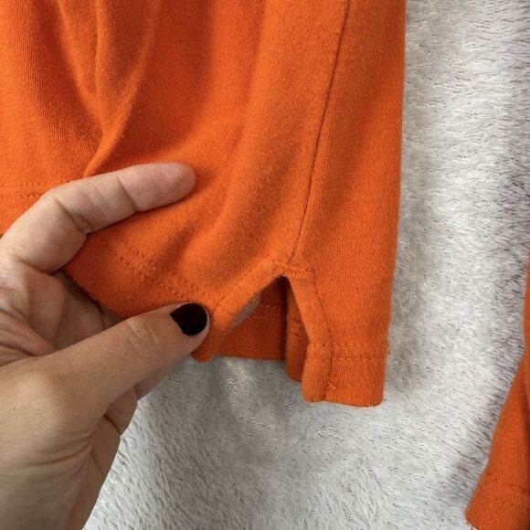 Vtg Halloween Long Sleeve Top Women Large Orange Embroidered Ghost Witch 90s Y2K - Picture 5 of 11